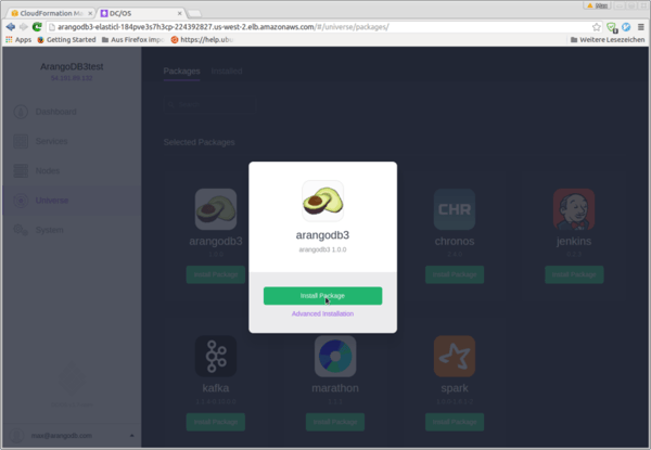 DCOSArangoDBInstall2