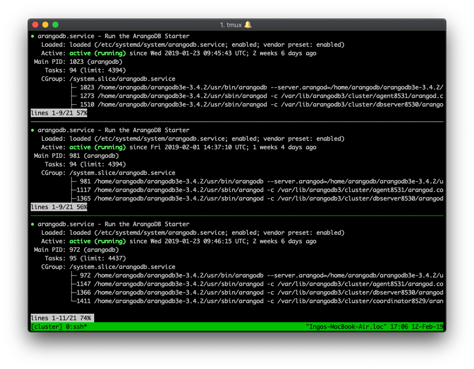 tmux SSH