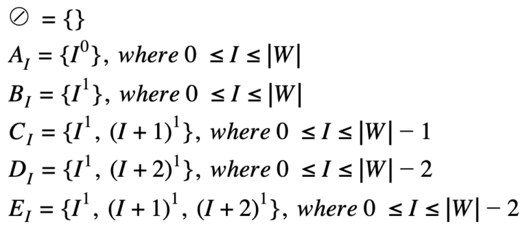 Parametric states definitions 